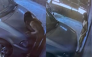 高雄驚現薄紗男行跡詭異趴車上！住戶嚇壞PO文：是有什麼心事嗎？