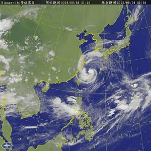 颱風白海豚暴風圈縮小  未來強度有減弱趨勢