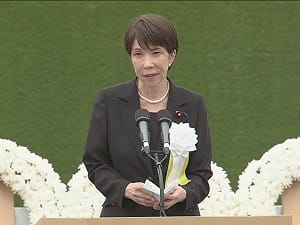 真想要核武？ 高市早苗在長崎原爆紀念式對「非核三原則」表述又和廣島一樣...