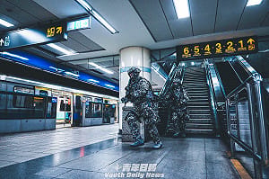 漢光42號軍演》憲兵搭北捷地下轉移運補  強化台北衛戍區防衛作戰