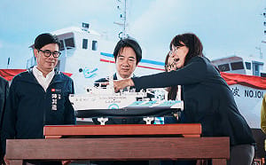 海洋調查船以陳澄波為名 賴清德：中國海警船影響區域和平