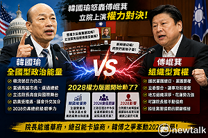 朱蒲青觀點》 韓國瑜為何突然轟傅崐萁？從總召到副院長、2028藍營權力重新洗牌