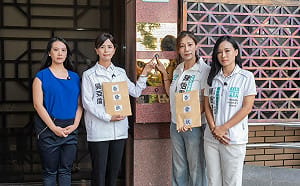 徐佳青帶兒登東沙島惹議　民眾黨小雞赴北檢告發圖利、嗆下台