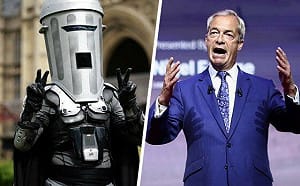 主要競爭對手竟是「垃圾桶」！ 英右翼政黨黨魁法拉吉勝選 重返下議院