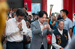 賴清德赴靈台山建德寺地母廟祈福  肯定劉建國長期爭取雲林建設發展