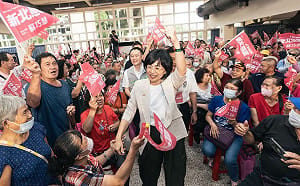 新北林姓宗親為蘇巧慧成立後援會  一曲「粉紅超跑」點燃全場熱情