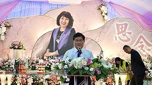 中市議員楊典忠送別亡妻　感念此生相遇是最大幸福