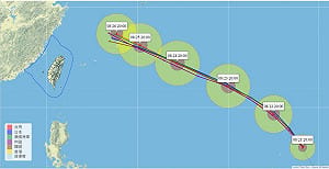 沙德爾颱風「這2天」靠近琉球！專家：是否靠近台灣明後天有結果 
