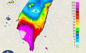 熱帶低壓逼近！今晚至明上半天雨最猛　南部、花蓮山區防豪雨以上降雨