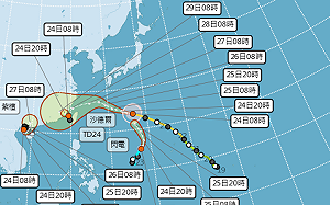 閃電颱風正式生成！海面再現「三颱共舞」最新預測路徑一次看