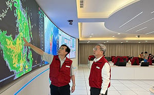 豪雨成災 龔明鑫指示應變小組：全力支援地方需求 縮小災害範圍並加速退水
