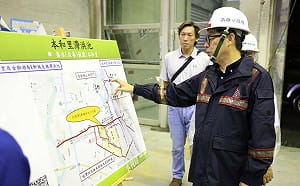 夜間視察本和里滯洪池     陳其邁：全市整體調節滯洪量千萬噸