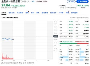 量縮觀望下 瑤姐逆勢砸逾6億元布局 00981A買誰？為何買？