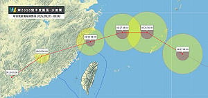 沙德爾颱風路徑預測有變！「指叉球掉不下來」略北修　氣象專家解析偏北原因