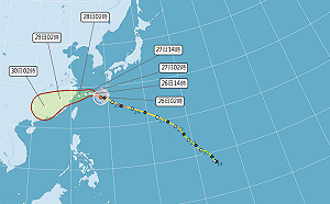 今雨勢趨緩午後西部山區及東部有雷雨！明沙德爾颱風外圍環流襲台