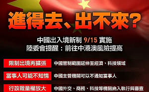 中國9/15出入境新制「進得去、出不來？」學者：中方會大規模執行「恐怖控制」