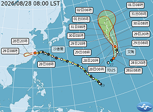南台灣雨彈未歇！沙德爾颱風遠離水氣持續 下週熱帶擾動持續干擾