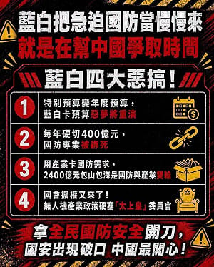 藍白無人機條例挨轟「做半套」  他怒喊政院重提特別條例！