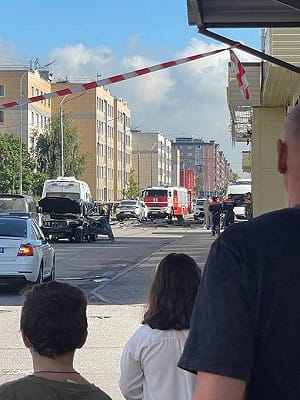 (影) 聖彼得堡驚傳汽車炸彈案! 俄軍官身亡 疑遭定點斬首行動