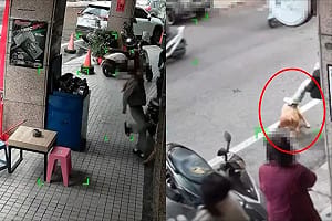 中壢機車行虐狗畫面瘋傳！飼主辯：小孩不懂事 動保處出手了
