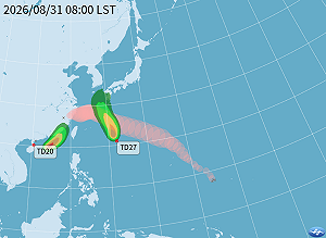 沙德爾颱風最快今晚復活！ 9/2重返中國沿海  未來一週降雨趨勢一圖看 
