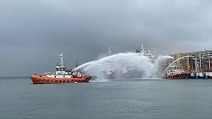 海域化災應變邁入實戰    中央地方麥寮港演練聯防驗證