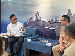 軍人節慰勉海軍基隆後支部 童子瑋：攜手軍方穩健點亮西岸