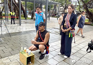 林筱薇完成無黨籍參選登記  行動前舉行阿美族傳統祈福儀式
