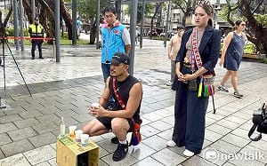 林筱薇完成無黨籍參選登記  行動前舉行阿美族傳統祈福儀式