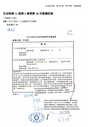 事實查核》政院去年被凍結5億元全花光、但原稱人事費受影響僅3億元