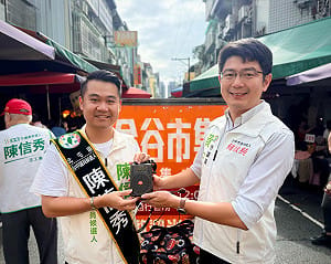 (影)黃守達跨區傳承小蜜蜂 陳信秀拚綠營關鍵第三席
