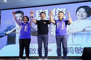 江啟臣顏莉敏沙鹿合體 盧秀燕喊交棒：讓市政建設無縫延續