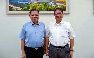 竹縣藍營大團結？ 楊文科與陳見賢會面談團結