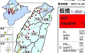 空污爆紅3天！台灣空氣紅橘警戒 減少戶外活動