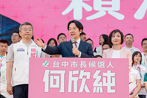 給何欣純3個期許 賴清德：為了台中未來與市民「一定要贏」