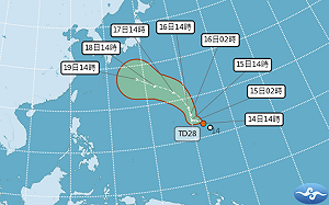 「杜鵑颱風」強度上看中颱！週末移動日本南方 未來一週天氣一圖看