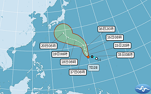 準「杜鵑颱風」最快今日成颱！下週拋物線轉向日本 最新路徑一圖看
