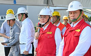 卓揆赴花視導和平港與和平電廠防災演練  打通「海陸救災走廊」