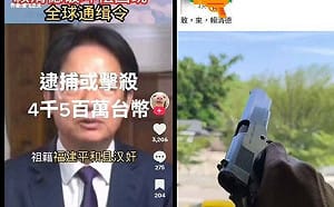 拍片亮槍恐嚇賴清德、轉發「擊殺可獲4500萬」影片! 退伍憲兵收押