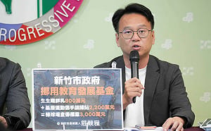 挪3000萬教育基金辦棒球秀？莊競程籲高虹安市府說清楚