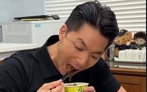 蔣萬安火速吃鬍鬚張聲援！作家：應親自品嚐校園「免費營養午餐」是什麼味道！