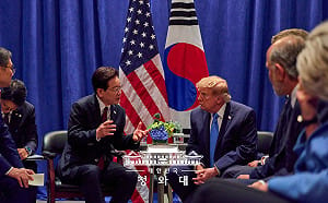 美韓領袖會談在紐約舉行 李在明與川普討論戰時作戰指揮權、北韓等議題  