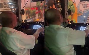 搭公車驚見駕駛公然抽菸！網：超沒水準 業者致歉停職