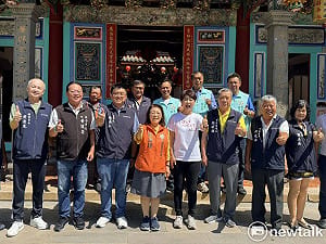 綠營「雙姝」跨海拚第一！陳亭妃助陣吳淑瑾　相約當選爭取台南澎湖航班