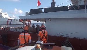 海巡：依法驅離東沙越界中國漁船 並兼顧人道救援