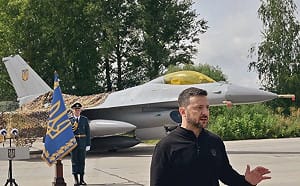 烏克蘭F-16每天消耗5000至6000發20公釐機砲彈藥 攔截50%至55%俄噴射無人機