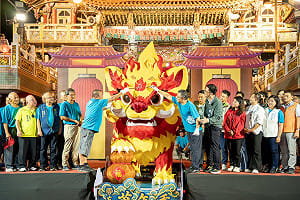 火獅開光點睛出巡   2026高雄左營萬年季熱鬧登場