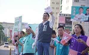 連續兩天跑桃園蘆竹！ 綠市長候選人黃世杰今晨在南崁路口率眾拜票