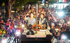 (影)沈伯洋首場大型車掃再掀「台北大洋流」 直擊超過2000輛機車跟車盛況