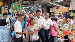 謝龍介延平市場掃街受熱情歡迎　籲改善停車交通執法應符合比例原則